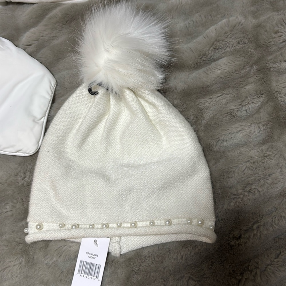 BRWT cream beanie